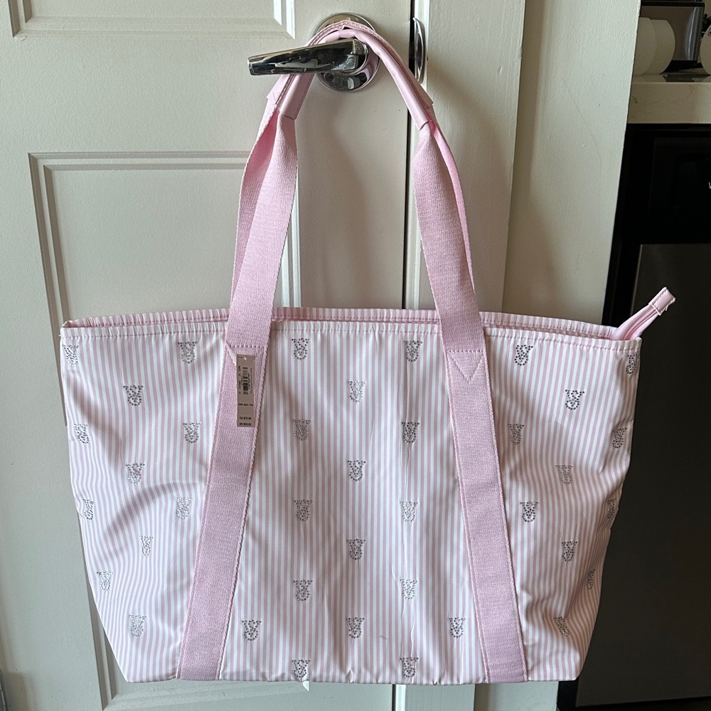 Victoria's Secret Pink Striped Tote Bag - Picture 3 of 5